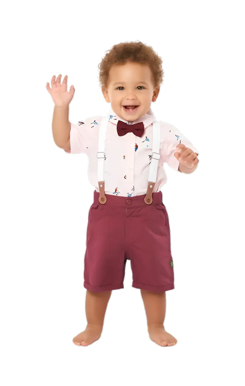 Bowtie & Suspender Set